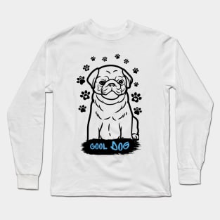 Dog saying cool dog ,brafdesign Long Sleeve T-Shirt